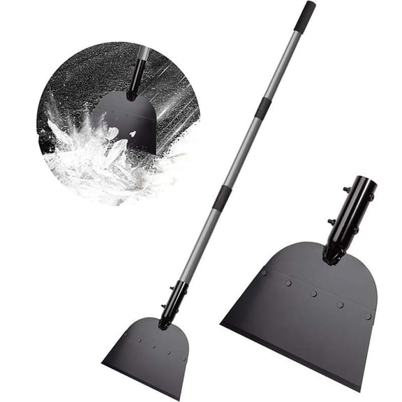 Dianli Outdoor Garden Deicing Tool Heavy Duty Snow Shovel Detachable Multifunction Brush Ice Scraper Telescoping Handle Thick Plastic Snow Removal Tool Winter Yard Care
