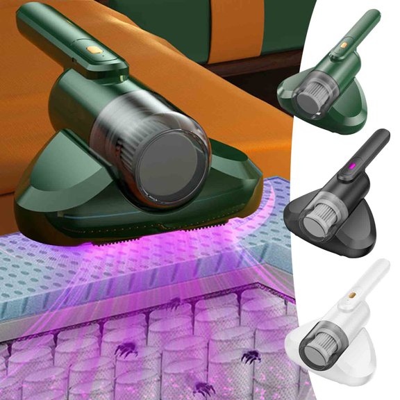 Dianli Portable Handheld Mattress Vacuum Cleaner With UV Sterilization And Powerful Suction, Cordless USB Rechargeable Bed Bug Allergen Remover For Mattresses Pillows Sofas Carpets And Upholstery