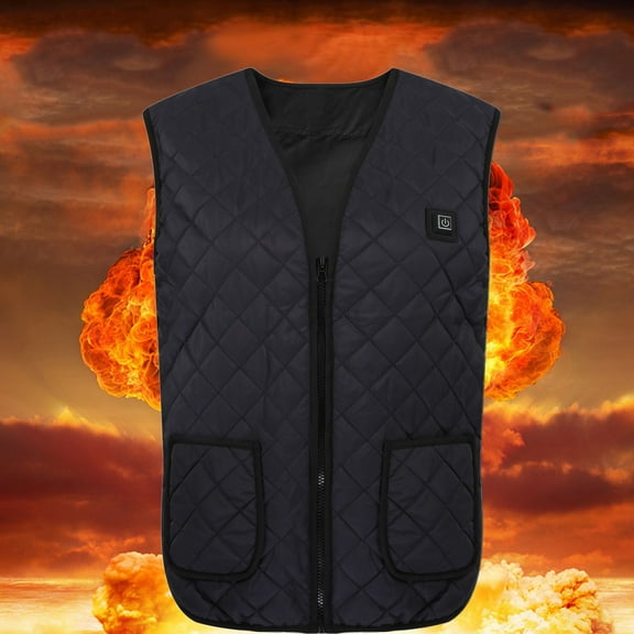 Dianli Rechargeable Heated Vest Three‑Level Temperature Control Lightweight Insulated Windproof Electric Battery‑Powered Heating Panel For Riding Skiing Fishing And Cold Weather Work, Heated Vest