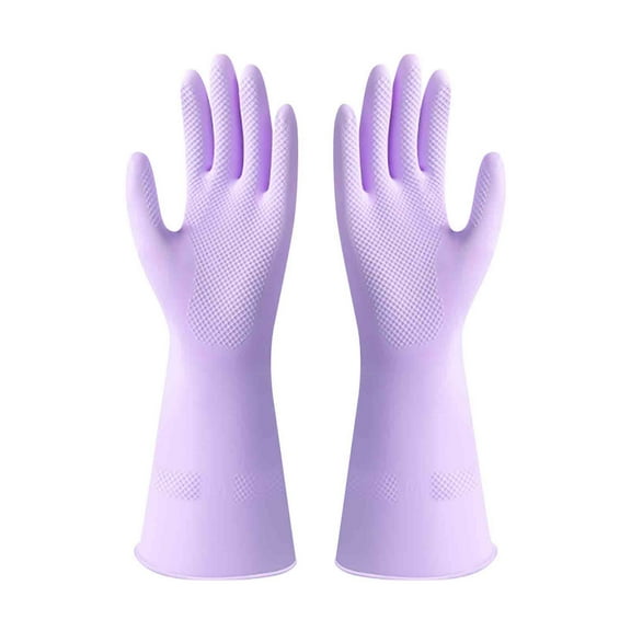 Dianli Rubber Cleaning Gloves Large Size Extra Thick Household Dishwashing Glove for Kitchen Cleaning Oil Resistant Non Slip Ergonomic Fit Durable Reusable Multipurpose 1 Pair