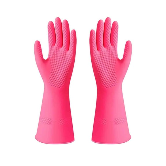 Dianli Rubber Cleaning Gloves Large Size Extra Thick Household Dishwashing Glove for Kitchen Cleaning Oil Resistant Non Slip Ergonomic Fit Durable Reusable Multipurpose 1 Pair