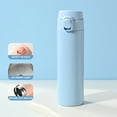 thumbnail image 1 of Dianli Savings 450ml Stainless Steel Insulated Water Bottle with Handle Bouncing Lid Double Wall Vacuum Flask Portable Leakproof Travel Coffee Cup Time-Limited Price Slashes & Steals, 1 of 6