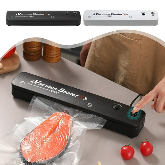 Dianli Savings Automatic Food Vacuum Sealer Machine, 90W, Compact Kitchen Vacuum Packing System, One-Touch Operation, Food Preservation, White End-of-Season Clea-rance Discounts