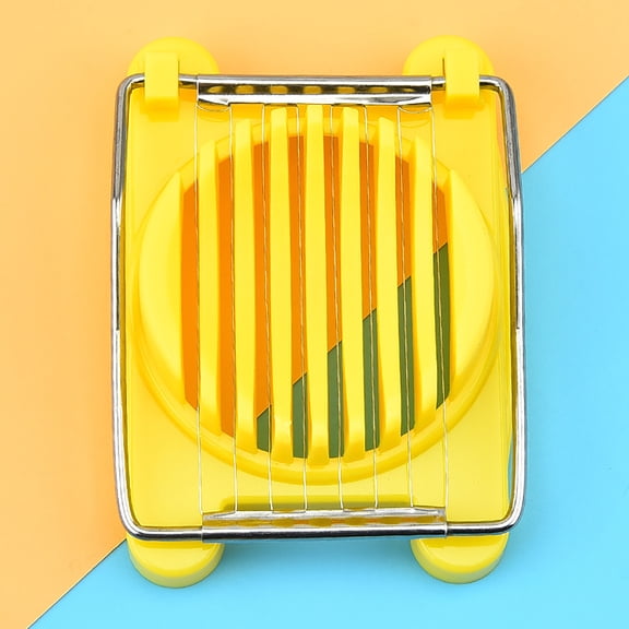 Dianli Savings Multipurpose Egg Slicer, Plastic & Stainless Steel Cutter for Hard-Boiled Eggs, Mushrooms, Fruits, Quick & Clean Slices, 4.1x3in End-of-Season Clea-rance Discounts