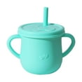 thumbnail image 1 of Dianli Silicone Straw Cup for Infants 150ml Leak-Proof Training Cup with 2 Handles Snack Lid Food Grade Drop-Resistant Toddler Drinking Cup Random Designs BPA-Free Easy Clean, 1 of 5