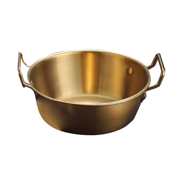 Dianli Stainless Steel Double Ear Salad Bowl Multipurpose Snack Vegetable Dish Stackable Matte Brushed Kitchen Serving Bowl for Home Restaurant Gift