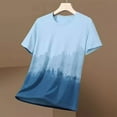 thumbnail image 1 of Dianli Summer Cooling Ice-Sensation Gradient Short Sleeve Round Neck Performance T-Shirt Quick-Dry Breathable Lightweight Thin Athletic Tee Men's Workout Casual Athleisure, 1 of 9