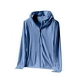thumbnail image 1 of Dianli Summer Men's UPF50+ Sun-Protection Ice Silk Hooded Long Sleeve Sports Top Solid Color Quick-Dry Breathable Lightweight UV-Blocking Rash Guard Athletic Shirt Outdoor, 1 of 8