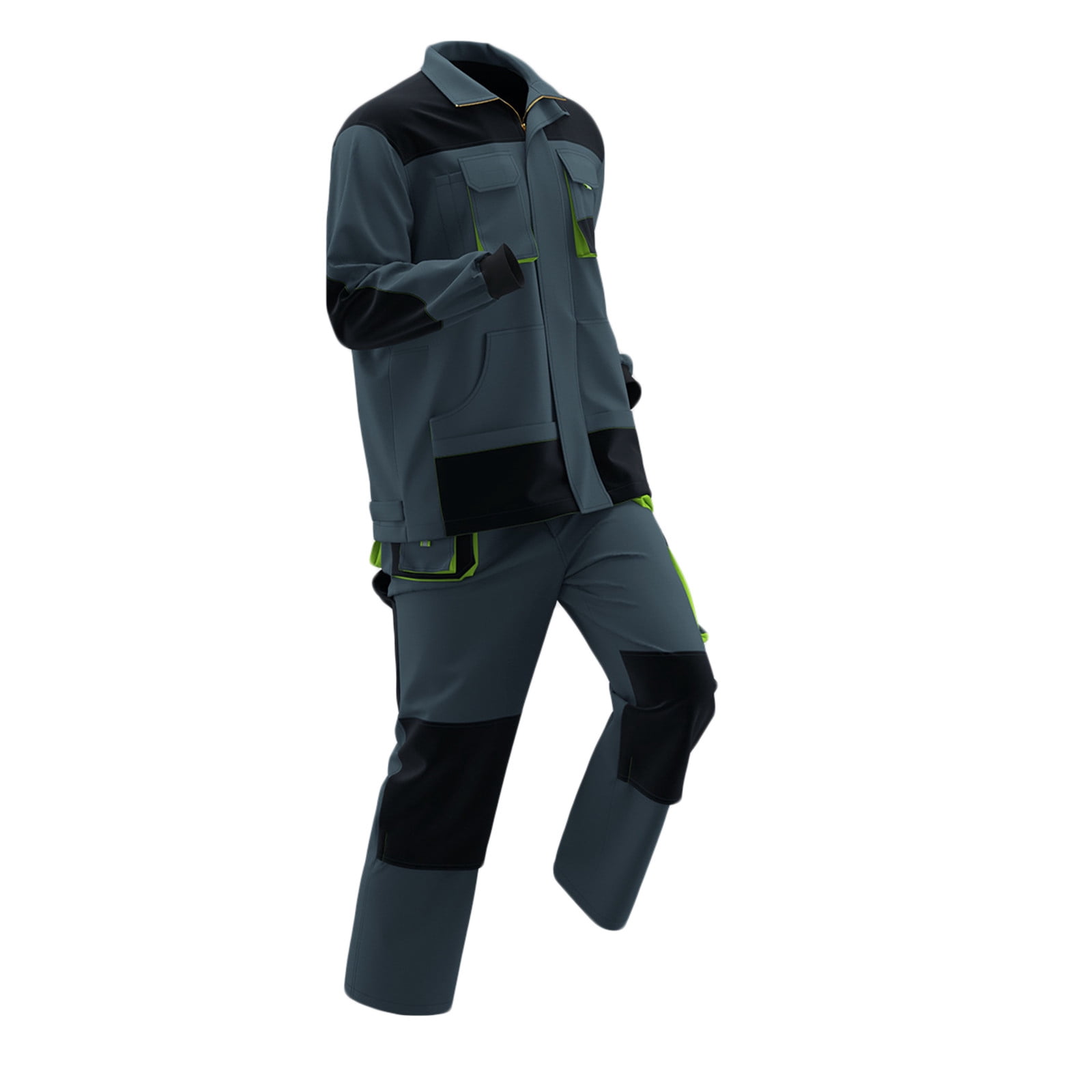 Constuct Jacket Dianli Sweats for Men Mens Color Block Utility Outfit Long Sleeve Lapel ...