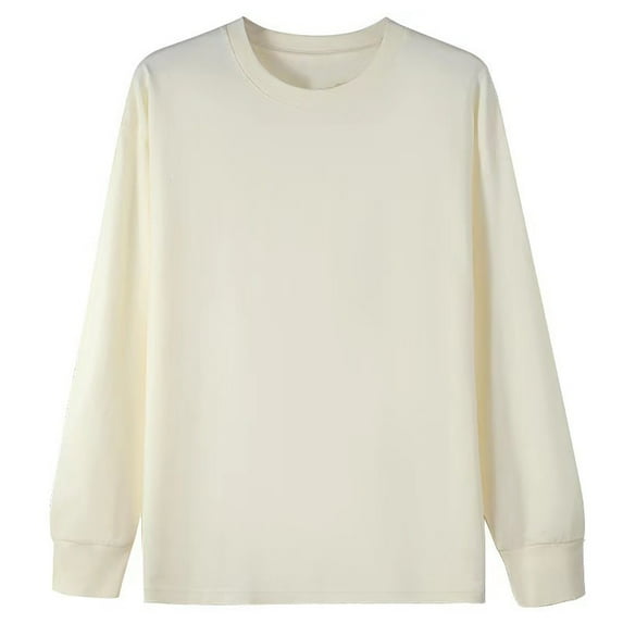 Dianli Sweatshirt for Women Long Sleeve Crewneck Oversized Sweaters Plain Blouses Casual Fashion Sweatshirt Tops
