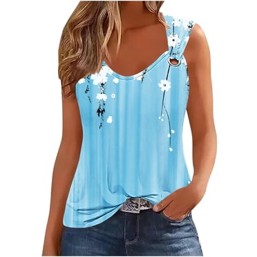 SHIPE Women's V Neck Sleeveless Tank Top - Summer Ruffle Detail, Regular Fit (Sizes S-XXL)