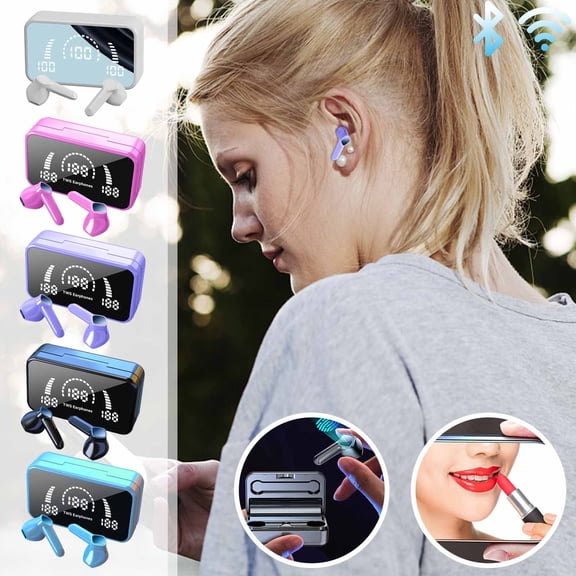 Dianli True Wireless Bluetooth 5.2 Earbuds DH01 With 2000mAh Charging Case, 5H Playtime Per Bud, Stereo HiFi Sound, LowLatency Sports Fit With Mic, Touch Controls, Fast Charge And Portable Case For