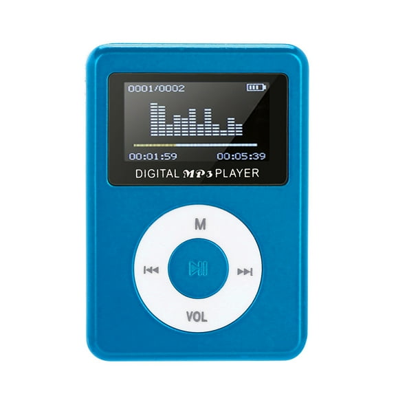 Dianli USB Mini MP3 Player With LCD Screen Support Up To 32GB TF Card, Portable USB MP3 Player With Round Button Controls, Compact Music Player For Exercise Travel And Everyday Listening