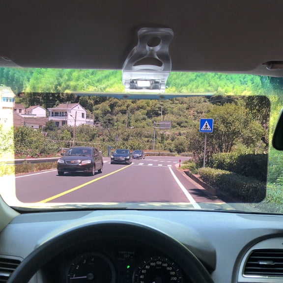 Dianli Sun Visor Extender for Cars Anti-Glare Mirror, UV400 Car Visor Extension, Wide Field Sun Blocker, Universal Clip-On Sunshade Mirror, Driving Safety Car Accessory