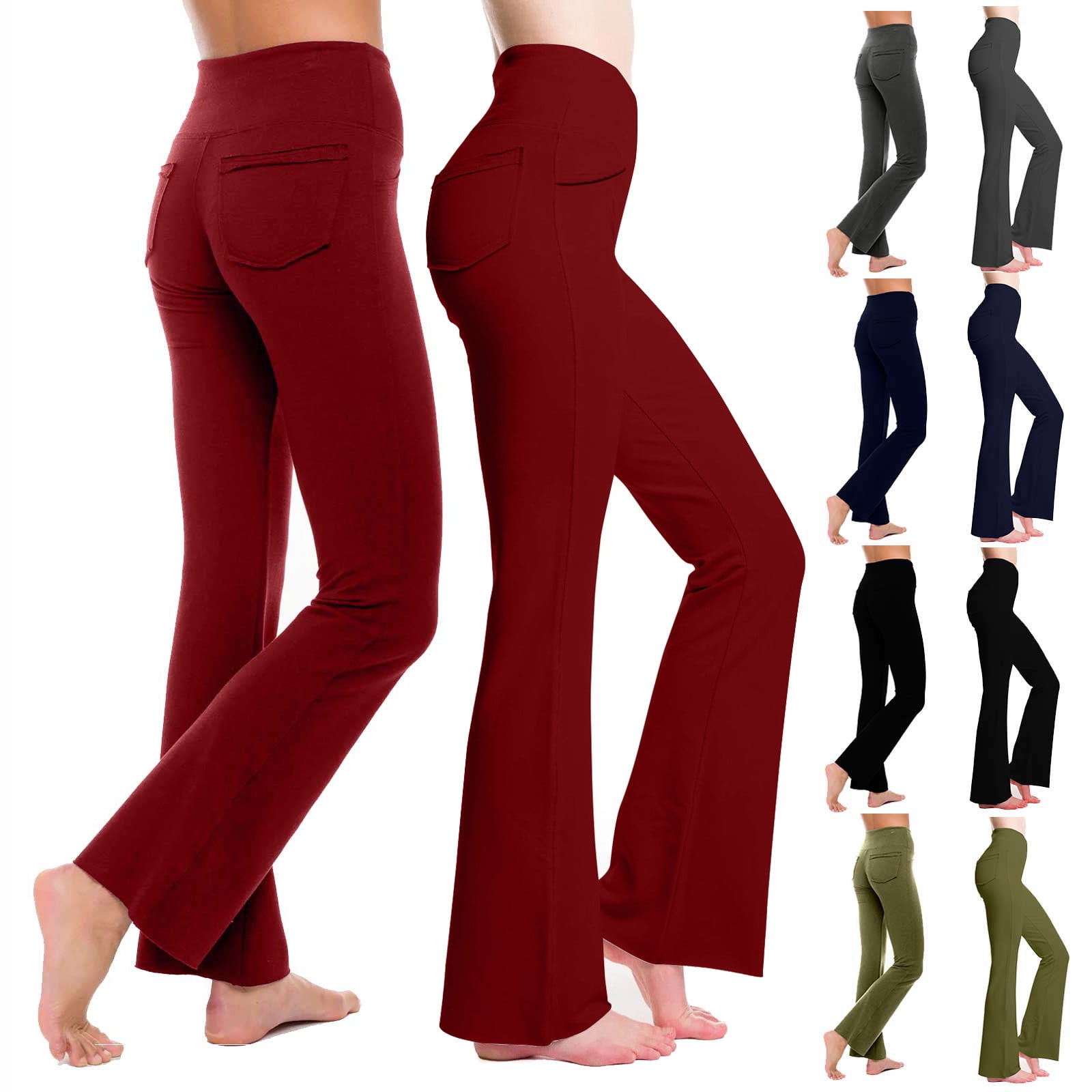 Dianli Up to 65% Off Yoga Pants with Pockets Women Thicken Workout Out ...