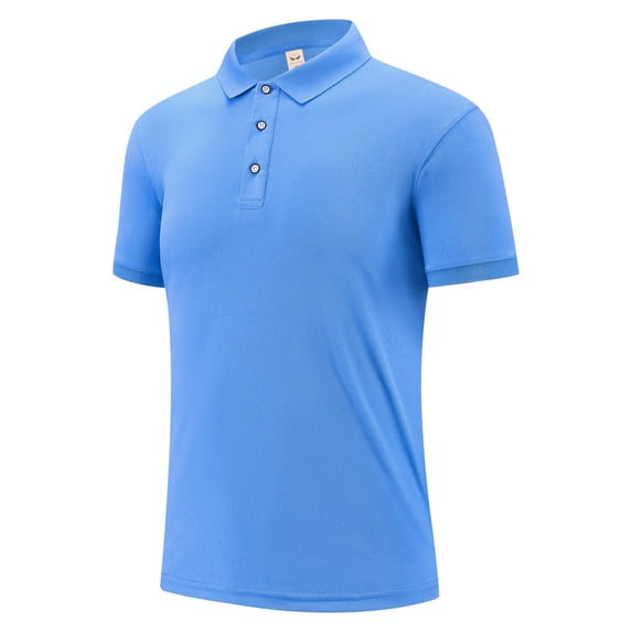 Dianli Workwear Casual Men's Solid Color Button-Up Turn-Down Collar Short Sleeve Shirt Easy-Care Breathable Lightweight Casual Office Streetwear Everyday Summer