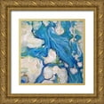 thumbnail image 1 of Diannart 12x12 Gold Ornate Wood Framed with Double Matting Museum Art Print Titled - Along the Spring Flow II, 1 of 4