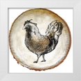 thumbnail image 1 of Diannart 15x15 White Modern Wood Framed Museum Art Print Titled - Barnyard Coop Circle I, 1 of 4