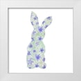 thumbnail image 1 of Diannart 15x15 White Modern Wood Framed Museum Art Print Titled - Sweet Spring Bunny Silhouette II, 1 of 4