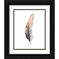 thumbnail image 1 of Diannart 15x18 Black Ornate Wood Framed with Double Matting Museum Art Print Titled - Soft Feather II, 1 of 4