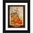 thumbnail image 1 of Diannart 19x24 Black Ornate Wood Framed with Double Matting Museum Art Print Titled - Autumn Fresh Harvest, 1 of 4