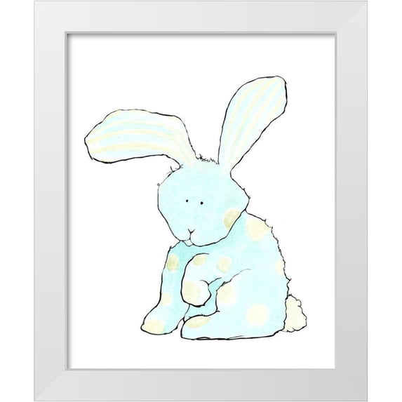 Diannart 20x24 White Modern Wood Framed Museum Art Print Titled - Soft and Fluffy