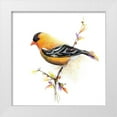 thumbnail image 1 of Diannart 26x26 White Modern Wood Framed Museum Art Print Titled - Watercolor Chickadee III, 1 of 4