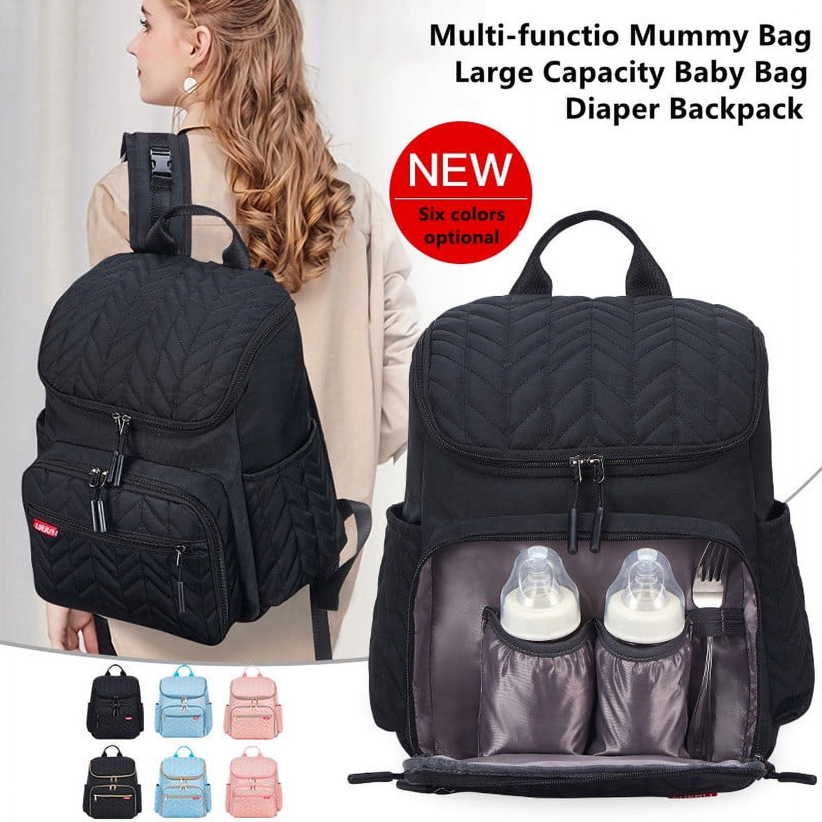  linqin Diaper Bag Backpack, Boho Pattern Bull Skull Horns  Multifunctional Travel Backpack Maternity Changing Bags, Large Unisex Baby Bag  Tote : Baby