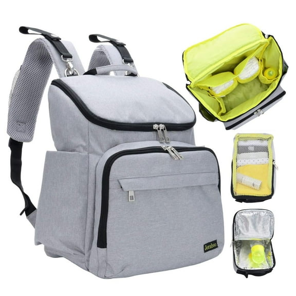 Diaper Backpack for Mom and Dad - Stylish Designer Diaper Bag - Includes Changing Pad, Large Roomy Pockets, Insulated Pouch - Great For Travel