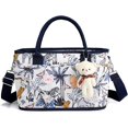 thumbnail image 1 of Diaper Bag Baby Tote Large Capacity Baby Changing Bag with Insulated Pockets Stroller Straps, Bear Pendant, 1 of 9