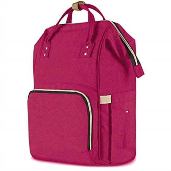 Diaper Bag Backpack Baby Bag Multifunction Maternity Travel Changing Pack Water Resistant Nappy Tote Ruby