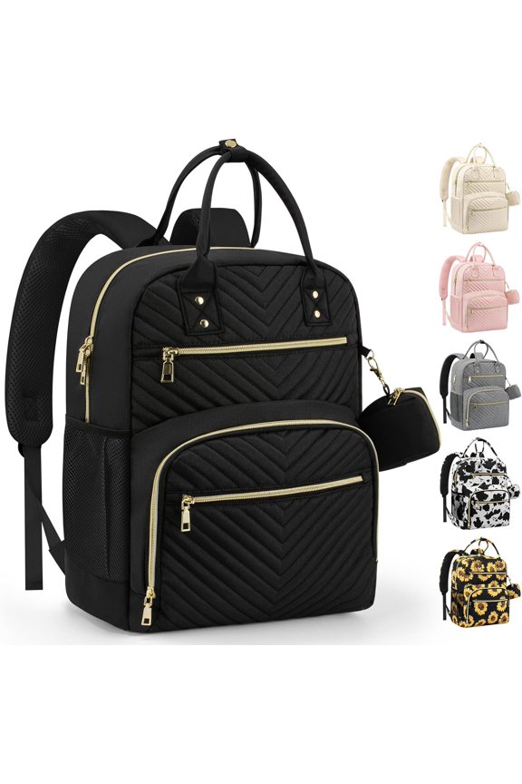Diaper Bag Backpack,Baby Essentials Diapers Bag with Pacifier Case,Multipurpose Stylish Large Capacity Travel Backpack for Baby Girl/Boy(M-Black)