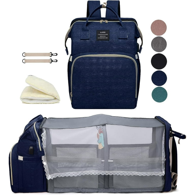 Diaper Bag Backpack with Changing Station: Pink Baby Toddler Bags