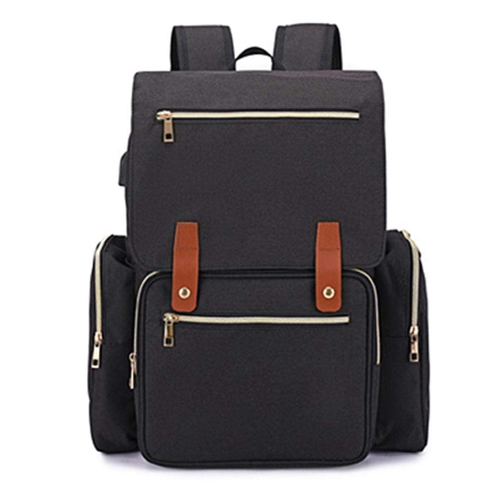 Diaper Bag Backpack Extra Large Capacity Multifunctional Bag for Maternity Nappy Travel Business Trip, Black