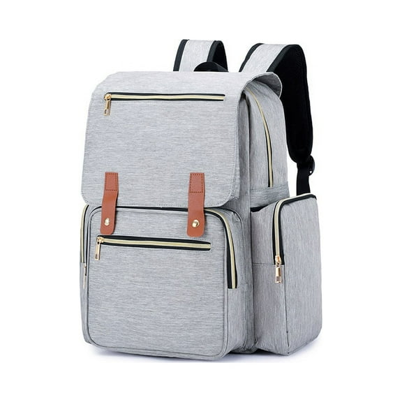 Diaper Bag Backpack Extra Large Capacity Multifunctional Bag for Maternity Nappy Travel Business Trip, Grey