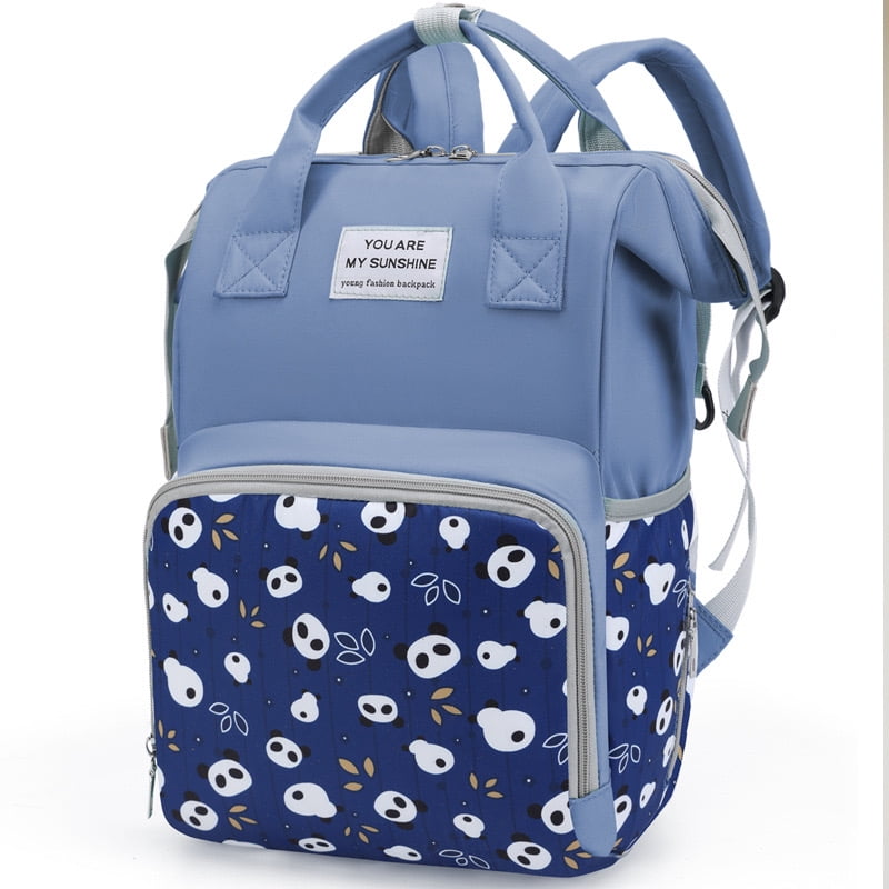Diaper Bag Backpack for Moms - Diaper Bag Backpack for Girl - Multi-Function Diaper Bags for Baby Girl - Waterproof Baby Bag for Mom whit Insulated Pockets & Stroller Straps.