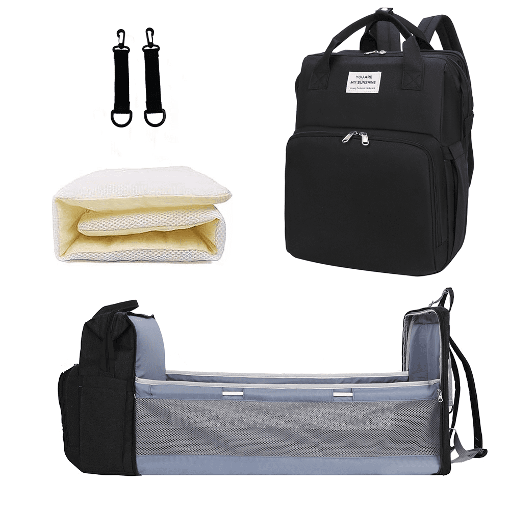 Baby Diaper Bag Backpack with Changing Station, Tenot Travel Diaper Bags  for Baby Girl Boy Large Capacity Baby Bag Backpack for Women Black :  : Baby Products
