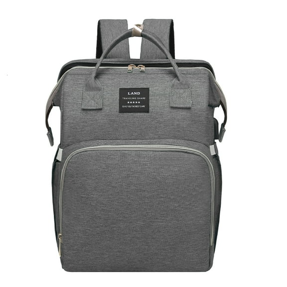 Diaper Bag Backpack, Tntants 6 in 1 Large Diaper Baby Bag with Changing Station for Boys Girl, Waterproof Baby Diaper Bags for Travel with Insulated Milk Bottle Pocket