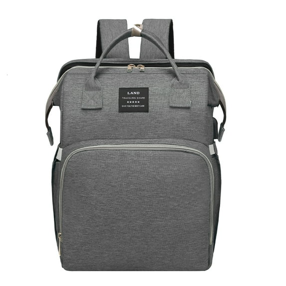 Diaper Bag Backpack, Tntants 6 in 1 Large Diaper Baby Bag with Changing Station for Boys Girl, Waterproof Baby Diaper Bags for Travel with Insulated Milk Bottle Pocket