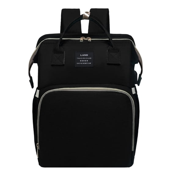 Diaper Bag Backpack, Tntants 6 in 1 Large Diaper Baby Bag with Changing Station for Boys Girl, Waterproof Baby Diaper Bags for Travel with Insulated Milk Bottle Pocket