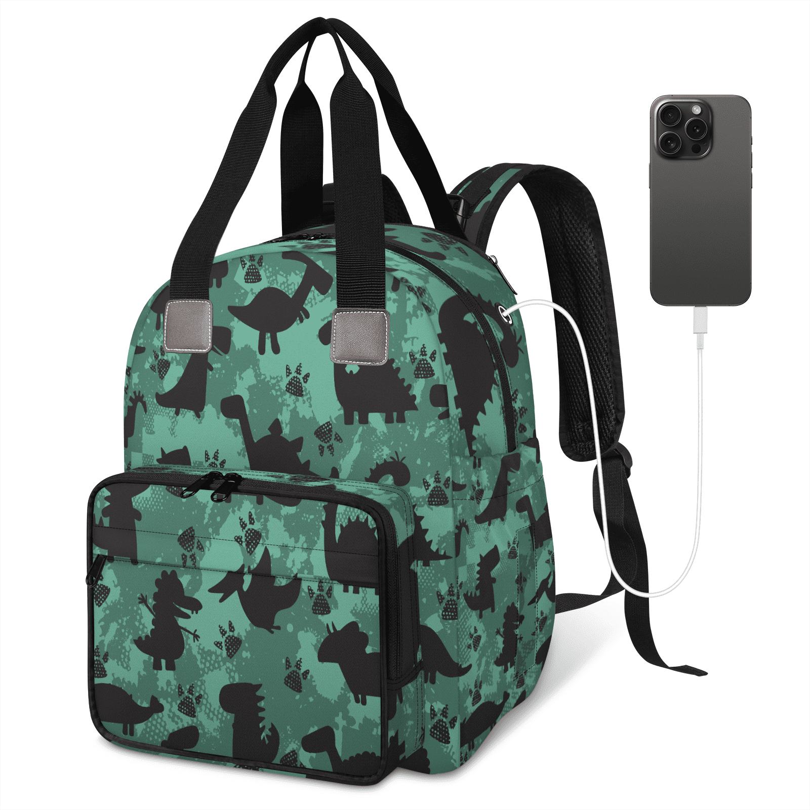 Diaper Bag Backpack for Dad Mom,Modern Baby Bag with Insulated Bottle Pocket,Large Diaper Bags Unisex for Travel