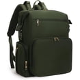 thumbnail image 1 of Diaper Bag Backpack for Mom/Dad with Changing Pad, Multi-Function Neoprene Large Newborn Baby Maternity Bags Travel Tote with Insulated Pockets Green, 1 of 10
