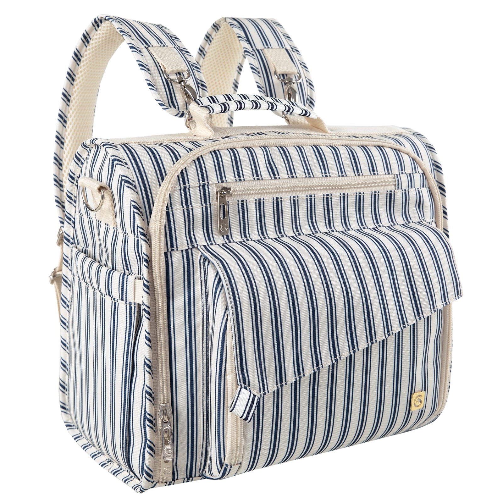 BRONZY Diaper Bag Large - Convertible Design Converts to Tote Bag, Stroller-Friendly & Waterproof Fabric, Spacious Storage for Baby Essentials
