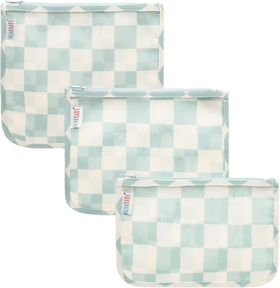 Diaper Bag Pouches | 3pcs Mess-Proof Travel Toiletry | TSA Approved Toiletry Bag | Cosmetic Makeup Bag Diaper Organizer for Baby and Mom Essentials