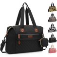 thumbnail image 1 of Diaper Bag Tote - Diaper Baby Bags with Pacifier Case, Shoulder Straps, Stroller Clips, Waterproof Large Mommy Maternity Travel Baby Bag for Mom and Dad, Medium, Black, 1 of 4