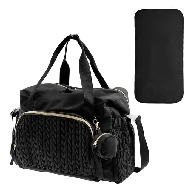 Diaper Bag Tote Sturdy Kids Diapers Bag Versatile Traveling Diaper Bags Portable Baby Bag with Pacifier Case Easy to Clean Mom Hospital Bag for Babies