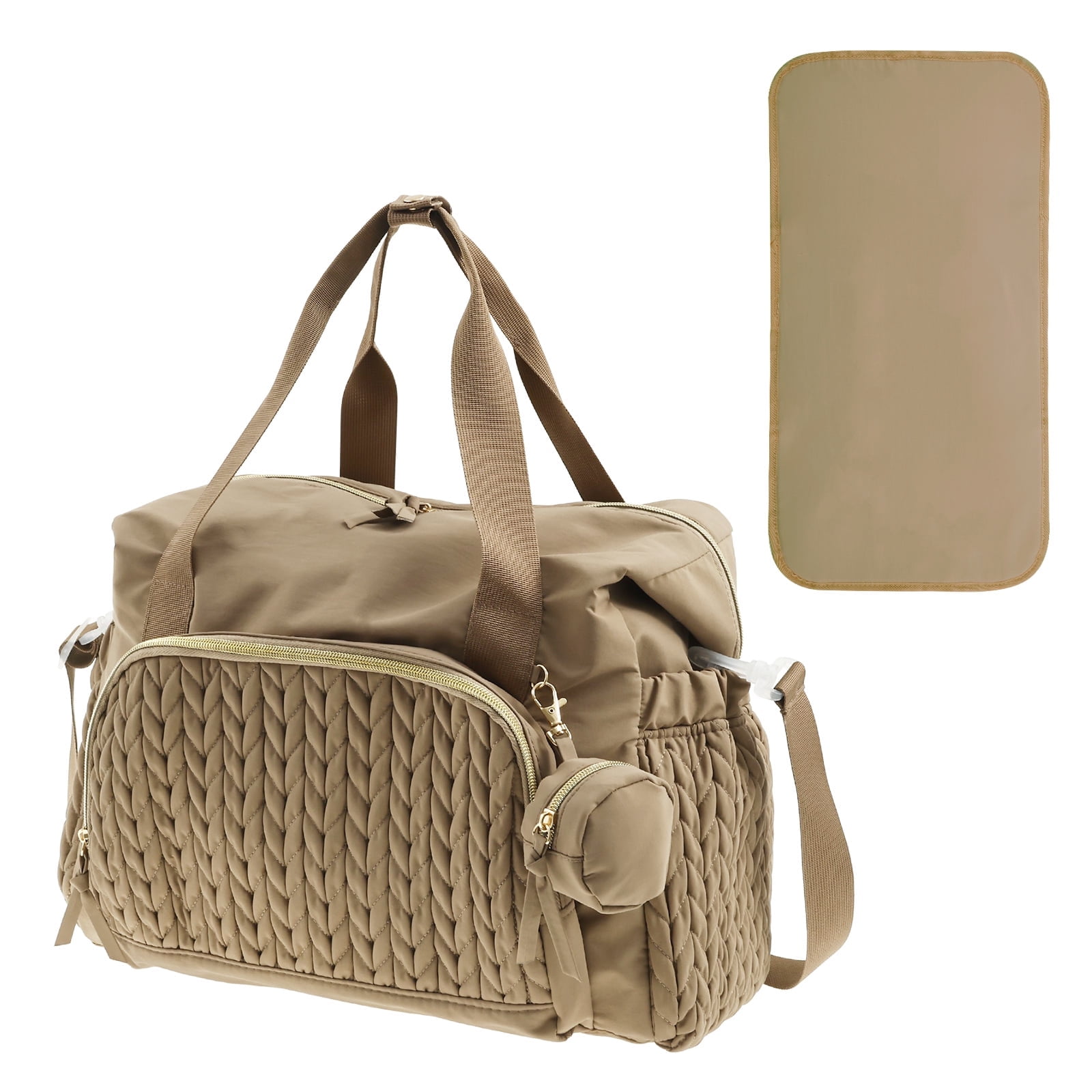 Diaper Bag Tote Sturdy Kids Diapers Bag Versatile Traveling Diaper Bags Portable Baby Bag with Pacifier Case Easy to Clean Mom Hospital Bag for Babies