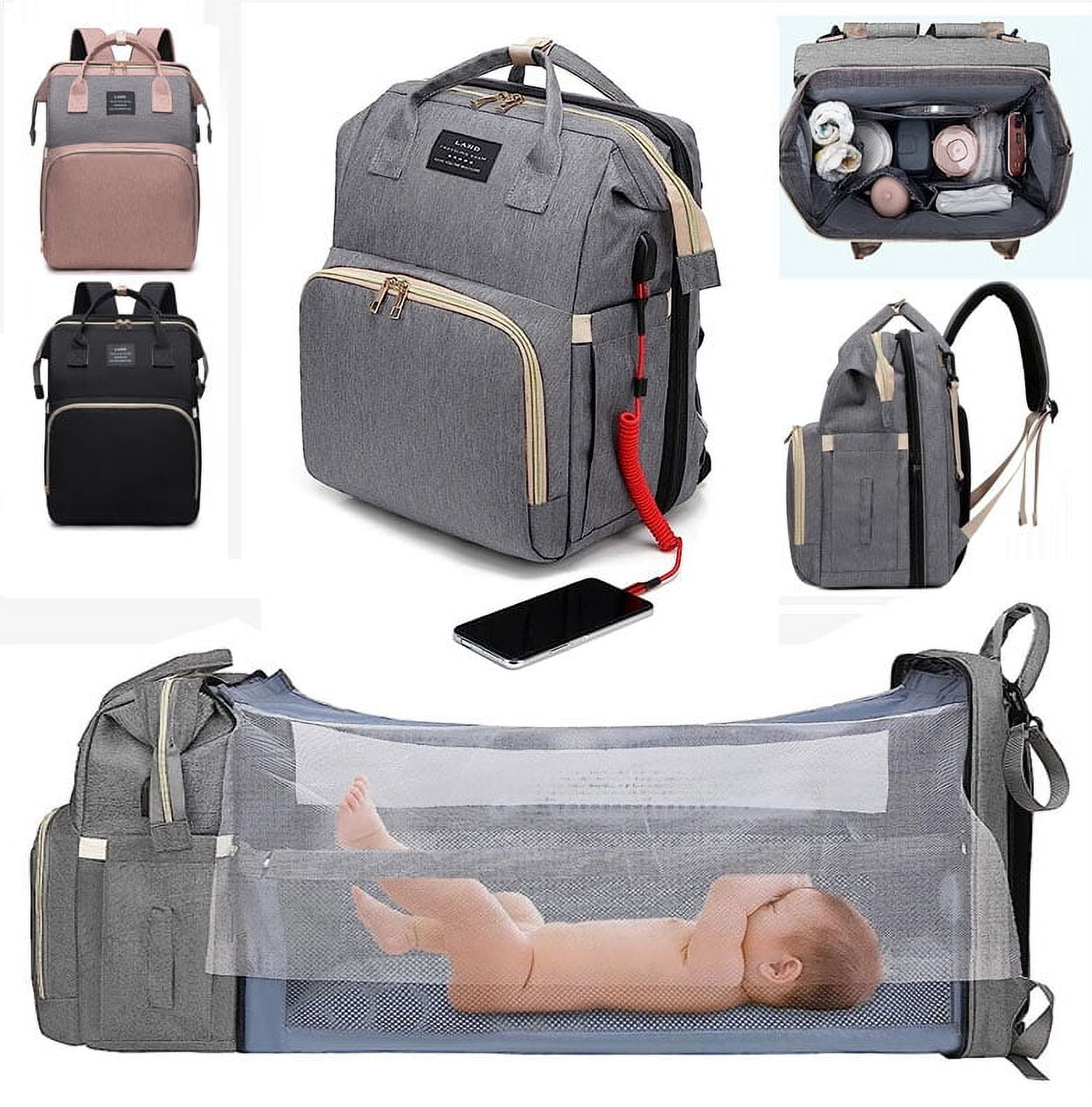 Diaper Bag with Changing Station, Diaper Bag Backpack Baby Changing