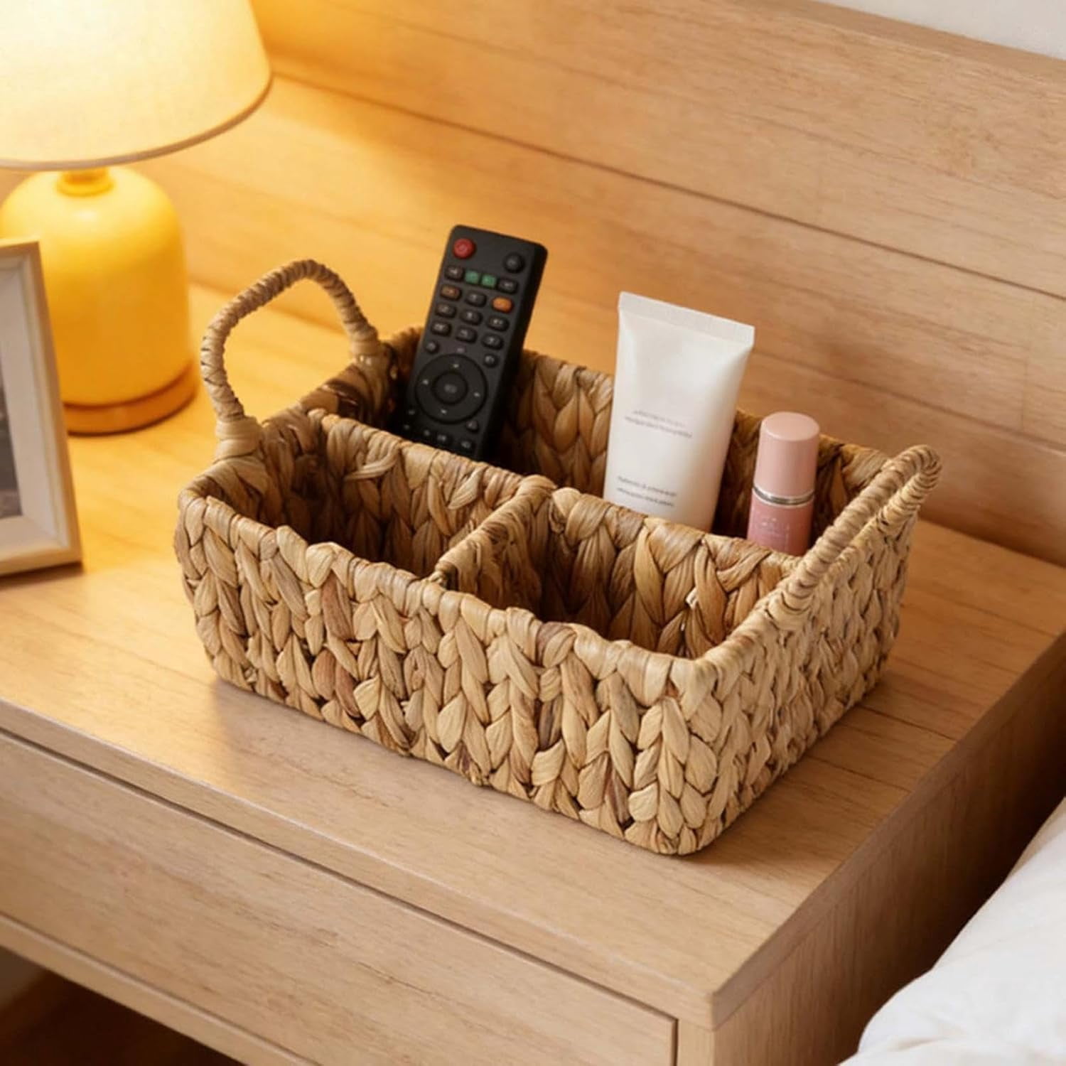 Diaper Caddy Organizer, Handwoven, Nursery Storage Bin
