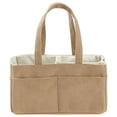 thumbnail image 1 of Diaper Caddy Organizer for Baby Nursery, Felt Storage Basket with Handles for Diapers, Wipes, Toys & Baby Essentials, Car Organizer, Oatmeal, 1 of 9